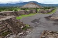 Teotihuacan - třída Smrti s pyramidou Slunce