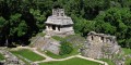 Palenque - chrám Slunce a chrám XIV
